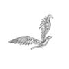 Retro Stainless Steel Large Eagle Brooches for Women Men Personality Classic Metal Bird Brooches Suit Corsage Jewelry Accessory