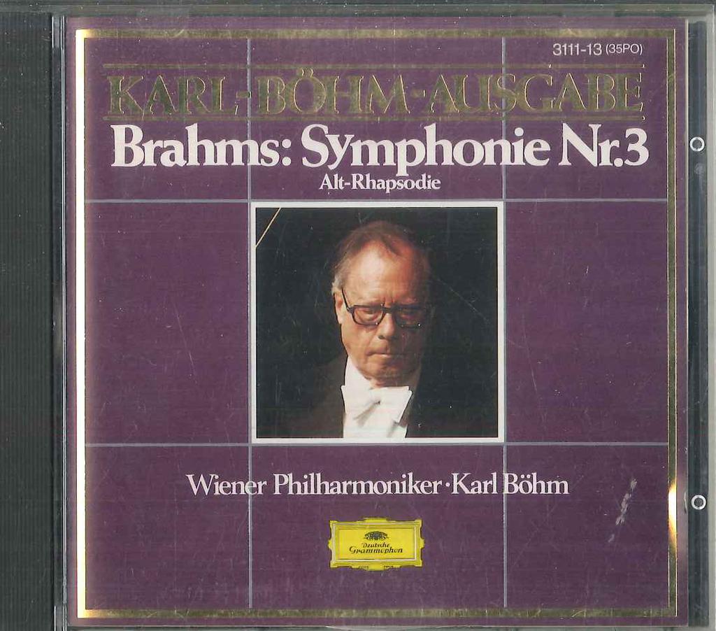 CD BRAHMS, CHRISTA LUDWIG, WIENER SING - Brahms Symphonie Nr. 3 311113 POLYDOR Japan Klassik Gebraucht