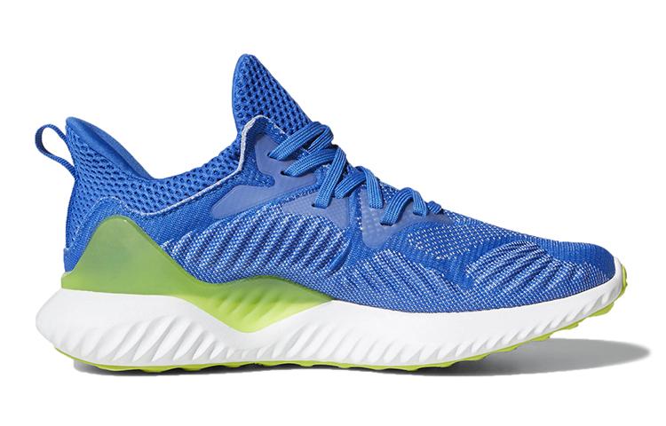 Adidas AlphaBounce K Abrasion Resistant Low top Kids' Running Shoes Blue Yellow Kids' DB1410