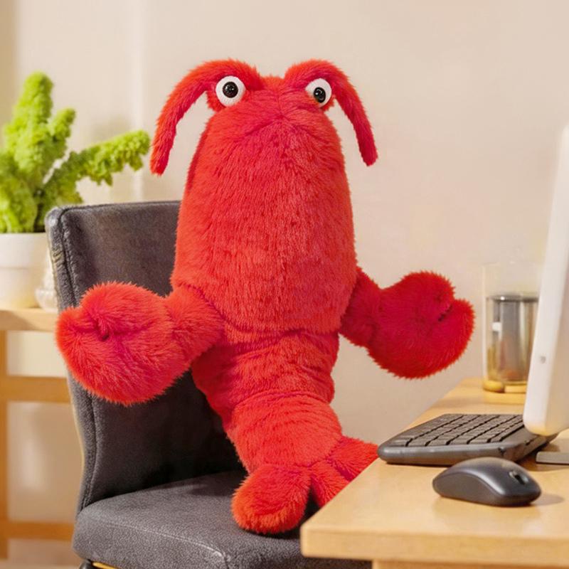 50-130cm Giant Red Lobster Plush Pillow Cute Crayfish Stuffed Animal Funny Office Hugging Cushion Friend Kids Birthday Gift