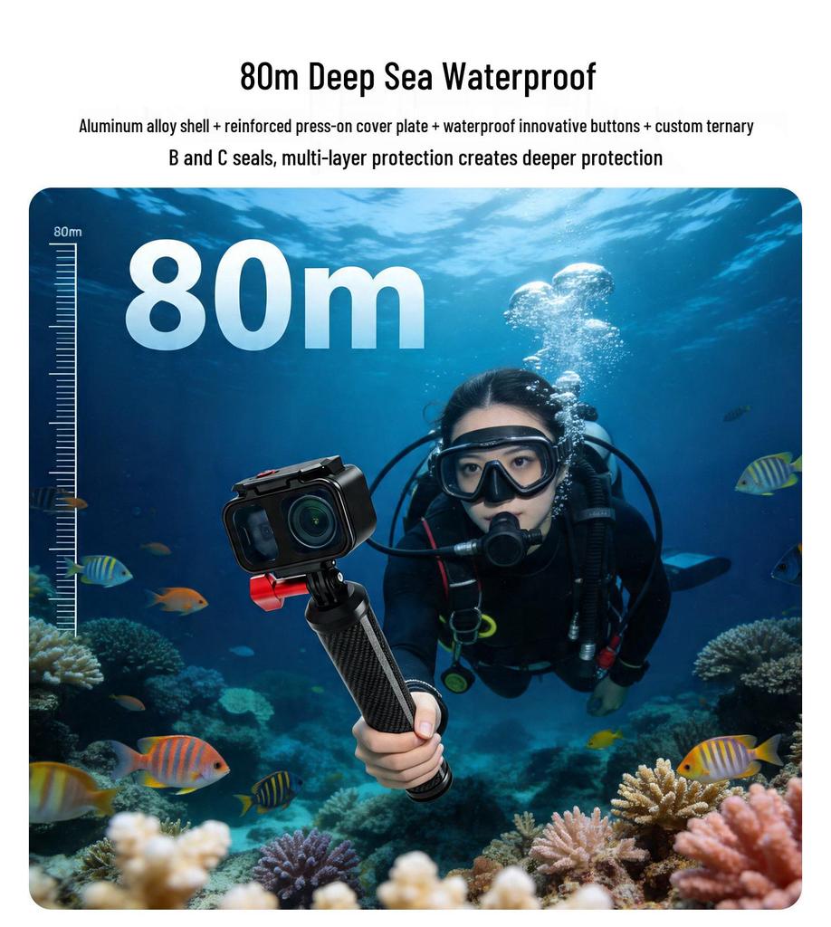 DJI Osmo Nano Waterproof Metal Case with Quick Release Adapter for Horizontal/Vertical Shooting & Underwater Photography
