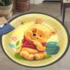 1 alfombra redonda Winnie the Pooh antideslizante, lavable a máquina, alfombra de poliéster para decoración de sala de estar y dormitorio