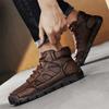 Mens Handmade Boots Pattern Leather Comfy Soft Sock Ankle Boots Autumn /Winter Men Boots Men Winter Boots