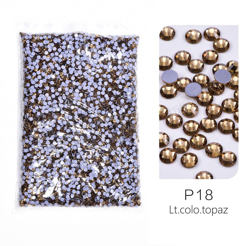 Large Packaging Uniform Glass Imitation Austrian Hot Diamond, Hot Melt Adhesive Bottom Diy Clothing Shoes And Hats Jewelry Rhinestone