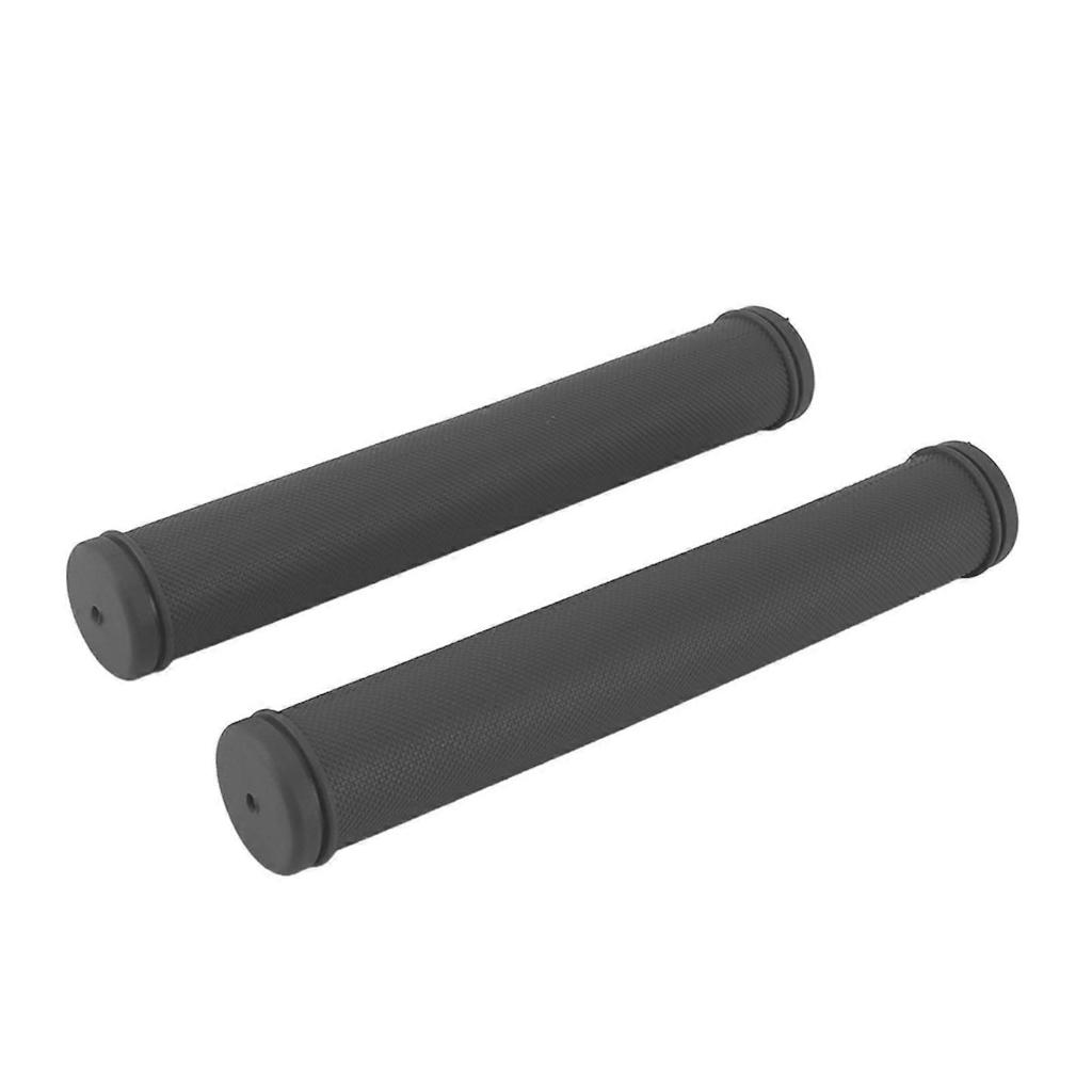 2 STÜCKE Schmetterling Fahrrad Lenkergriffe Stoßdämpfende Flexible Komfortable Universal für Fahrräder (grau)