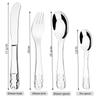 4Pcs/Set 18/10 Stainless Steel Silverware Gift Cartoon Pictures Portable Flatware Dinner Spoon Fork Knife Cutlery Kitchen Home Tableware
