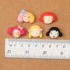 Popular Cartoon Girl Resin Ornaments: Hair Clips, Car Decor, Phone Case Stickers