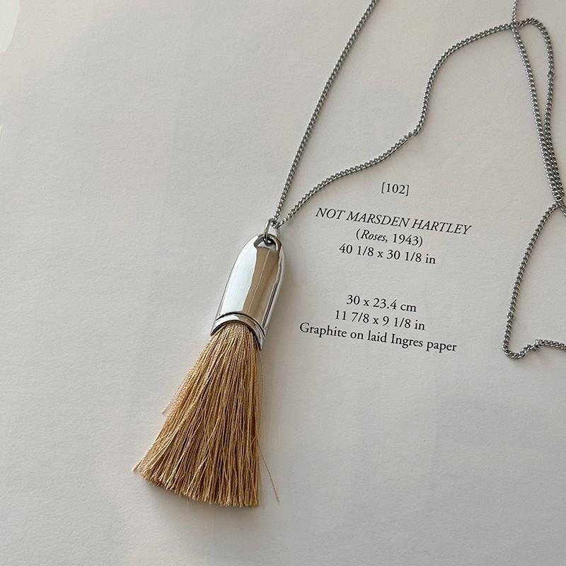 

Уникальный дизайн 3 цвета кисточки-подвески ожерелья для женщин повседневная мода длинная цепочка шейные украшения подарок коричневый