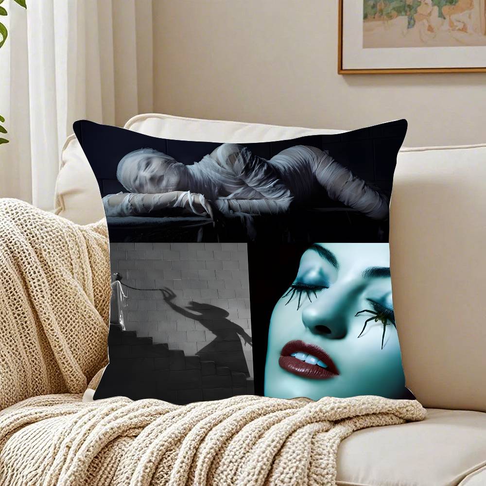 A-AHS American Horror Story TV Movie Pillow Case Pattern Printed Pillowcase for Living Room Sofa Cushion Cover & Bedroom Decor