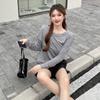 Summer Women's Loose Long Sleeve Blouse Bottom Shirt Thin Round Neck Sun Shirt Pullover Air Conditioner Hoodie