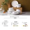 Nordic Style Black Line Ceramic Dinnerware Set