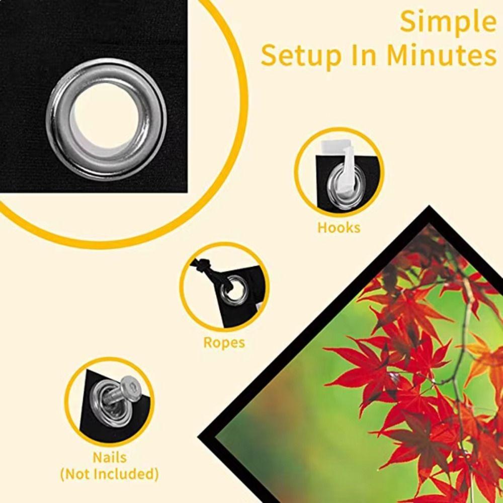 Video Equipments Foldable Projection Screen 16:9 Folding Soft Screen Projector Screen  Outdoor