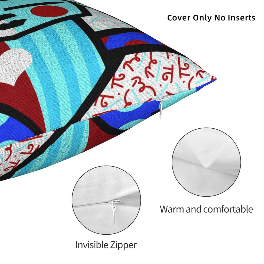 Pillow Case Brittos Art Rabbit Dog Heart Jesus Comfy Pillow Cover For Sofa Car Home Decor Funny Pillowcases