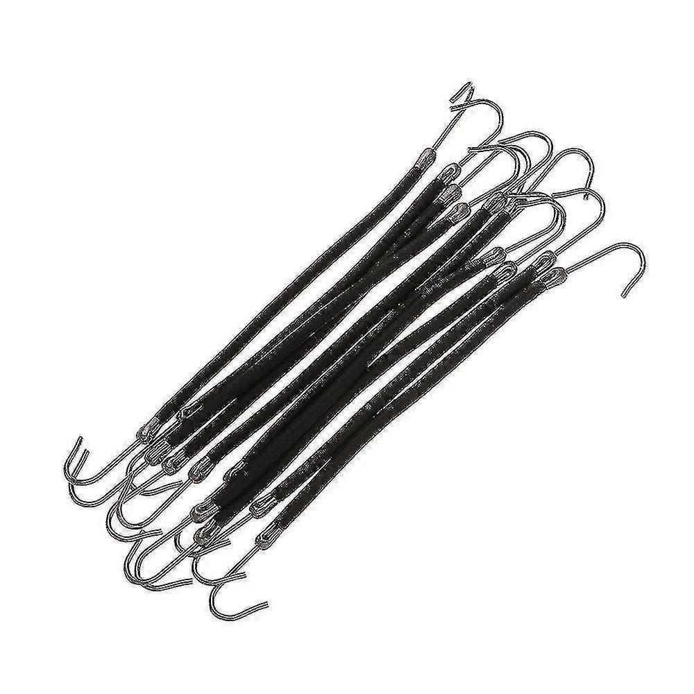 10 Pcs Gum Hair Bands Elastic Hair Styling Tools Hook Ponytail Women T