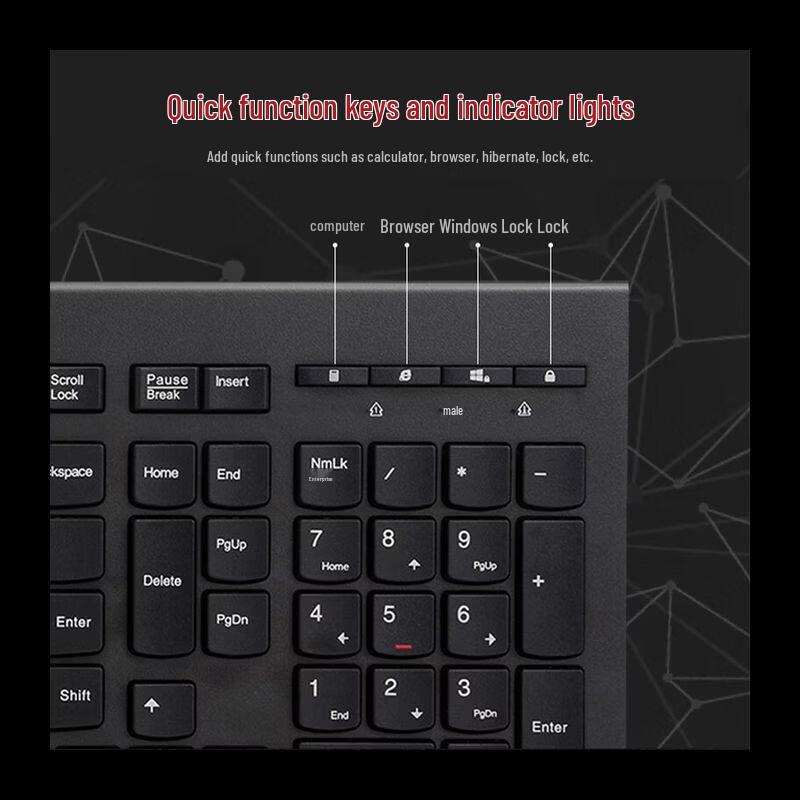 Lenovo M120Pro Wired Keyboard and Mouse Combo