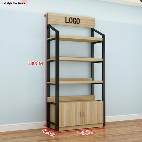 Multi-Layer Slanted Display Stand for Cosmetics and Snacks