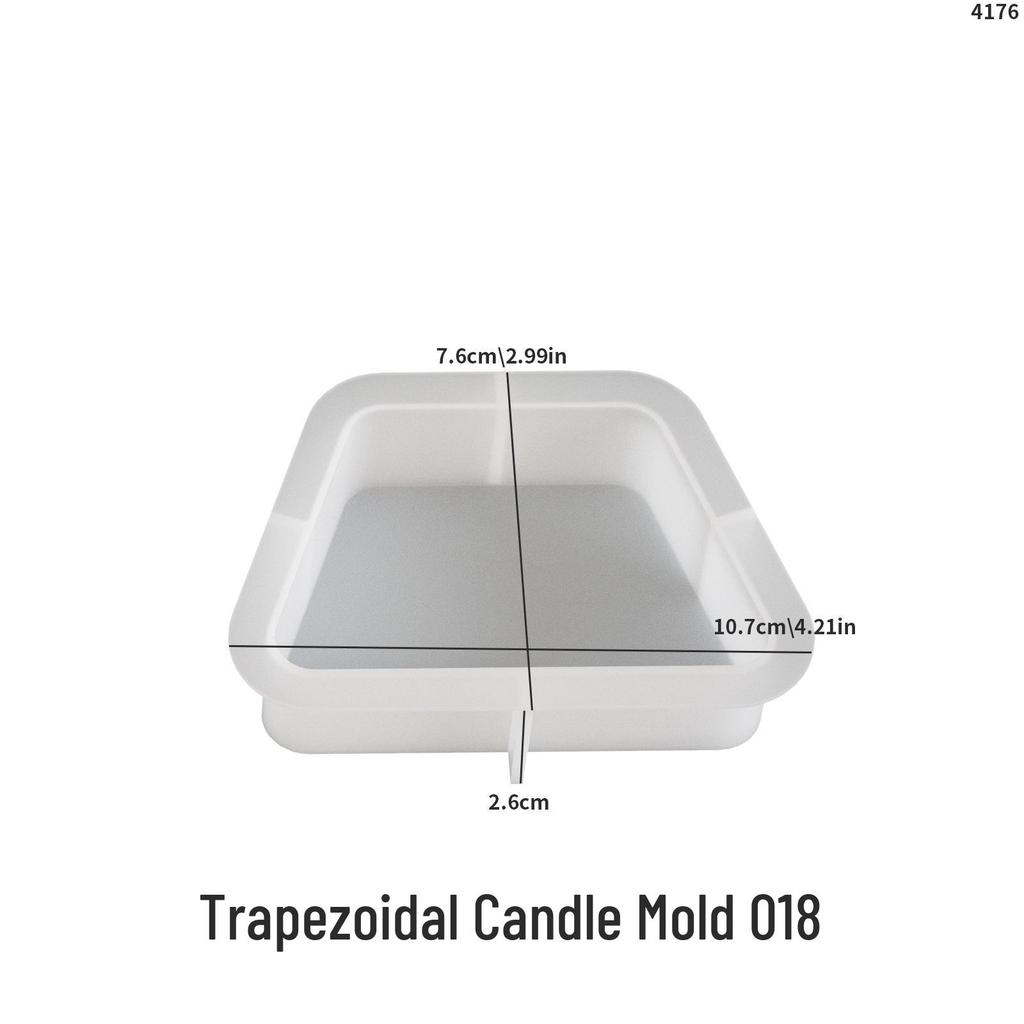 DIY Silicone Mold for Triangle, Square, Circle, Pentagon, Semicircle, Trapezoid, and Cloud Aromatherapy Plaster Candles