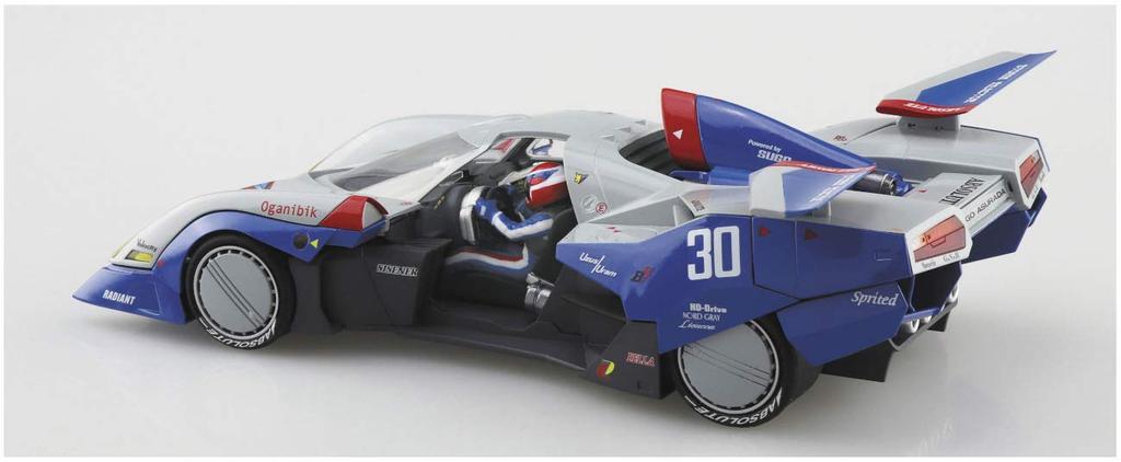 Aoshima Bunka Kyozai Cyber Formula Asurada Aero Mode Scale Plastic Model No.23 G.S.X 1/24