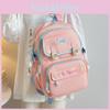 Casual Nylon Its Funny Letter Print Student Backpack With Lightweight Breathable Material For Middle School