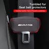 1pc Car Seatbelt Buckle Protector Seat Base Cover Mat Accessories For Mercedes Benz AMG W211 W203 W204 C260 E300L A200L GLA/S/E
