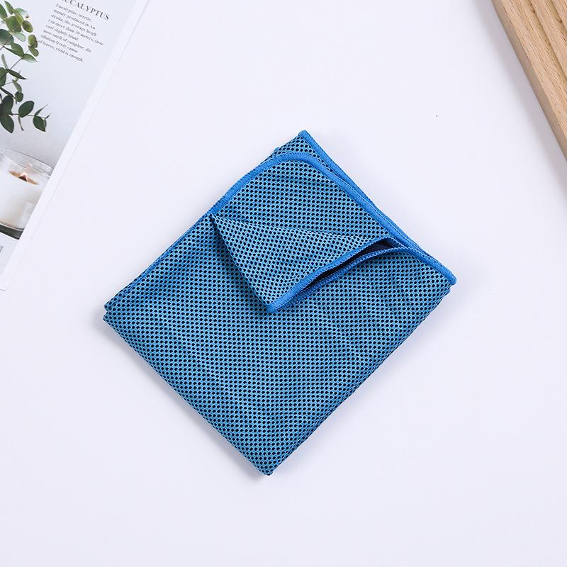 Cross-Border Cooling Ice Silk Sports Towel - Customizable Cold Towel for Fitness