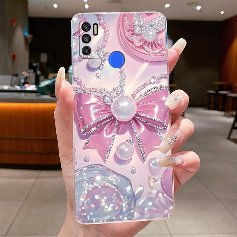 For Tecno Spark 5 Air 6 Air Spark5 Pro Funda Cover Flower Butterfly Bow Phone Casing Soft Silicone Transparent TPU Jelly Case