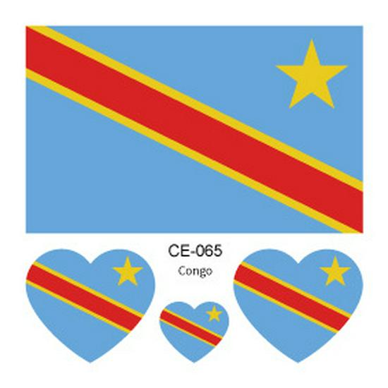 World Cup 2026 National Flag Waterproof Tattoo Stickers for Sports