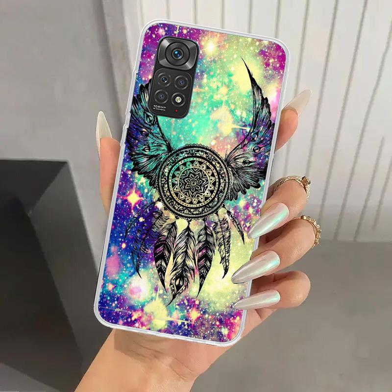 Retro Feather Dreamcatcher Phone Case for Xiaomi Redmi Note 15 14 14S 13 12S 12 Pro 11S 11 Plus 11T 11E 10S Soft Funda Print She