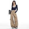 Women's Long Pants, Curved Knife Pants, Versatile And Slimming, Multiple Pockets, Wide Legs, Workwear, Casual Pants