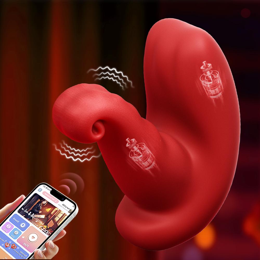 APP Remote Control Vibrator for Women Flirting Couples Portable Licking G-spot Vibrator 10 Modes Clitoris Stimulator Sex Toys