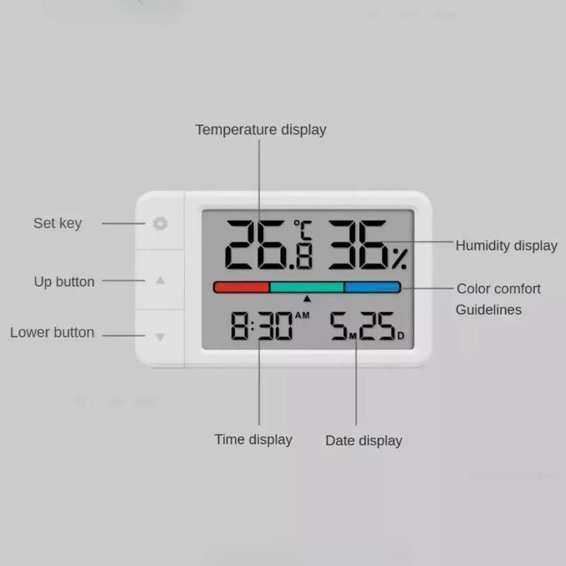 MiaoMiaoCe Intelligent Thermometer Hygrometer Meter Multi Clock Digital Display Weather Station Sensor for Home