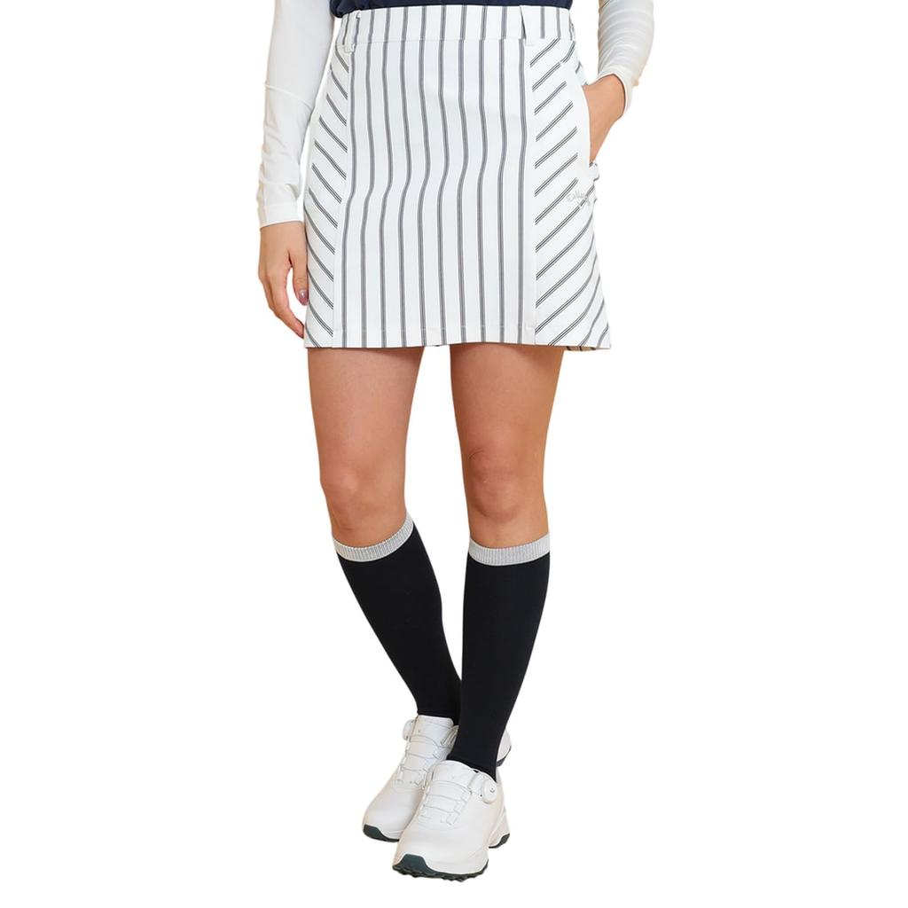 Callaway Stretch Striped Skirt Size Golf C25128211 1030 Women's 8-Way (White, LL) / /