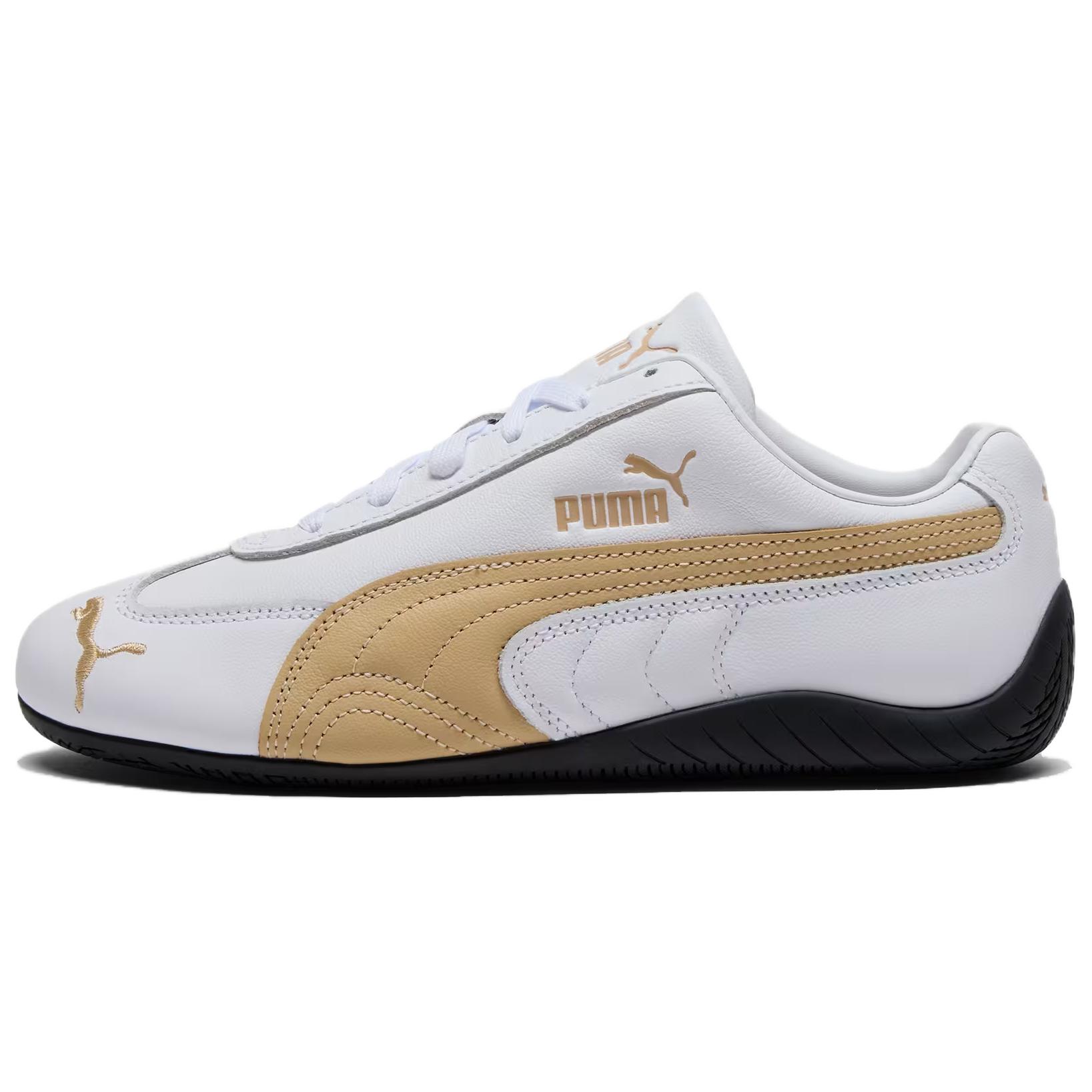 

Puma Женские кроссовки Speedcat Leather Белые Миндальный тост 403574-01 37.5
