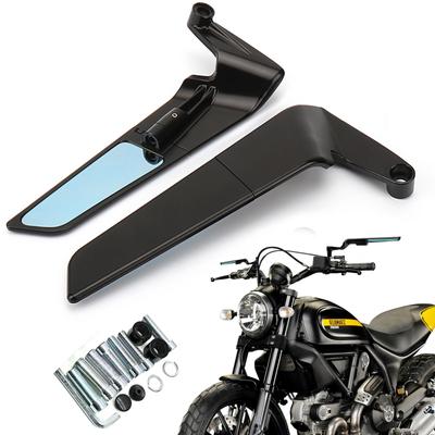 Pacify Bike Mirror Adjustable Rotation Left and Right Set Bike Mirror Stealth Wing Durable High Reflection Suitable for Motorcycle Z900 Z650 Z1000