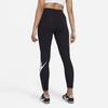 Nike High Waist Yoga Fitness Pants With Logo Print Women Bottoms Black CZ8529-010