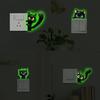 Luminous Light Switch Decals, Glow in The Dark Cute Cat Switch Sticker, Cartoon Animal PVC Wall Art Mural for for Bedroom Living Room