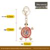 Colorful Rhinestone Sea Turtle Keychain - Creative Animal Pendant