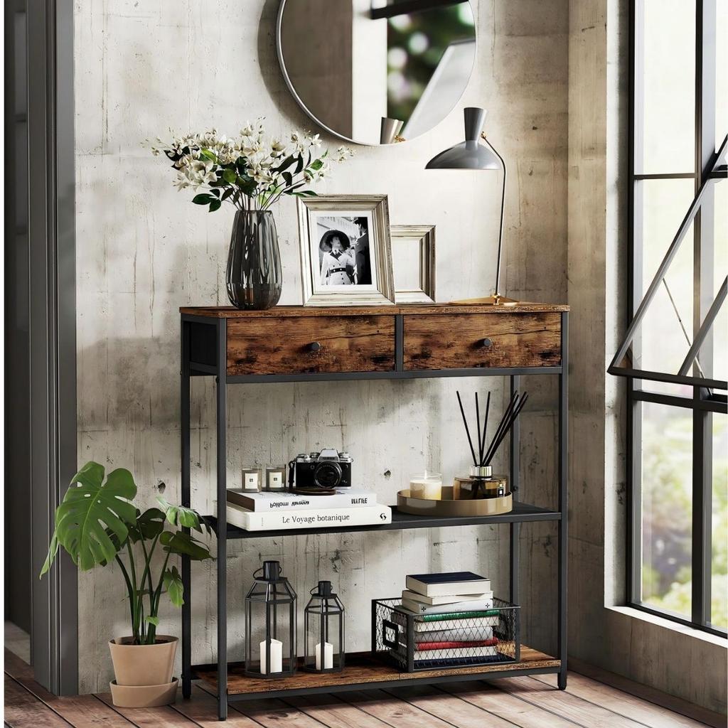 Console with 2 drawers and shelves Loft