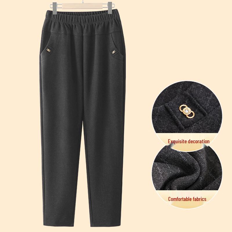 YUZHAOLIN Women s Warm Fleece-Lined Straight-Leg Winter Pants 5XL