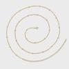 European-American Minimalist Punk Stainless Steel Waist Chain with Round Beads - Fashionable Beach Jewelry
