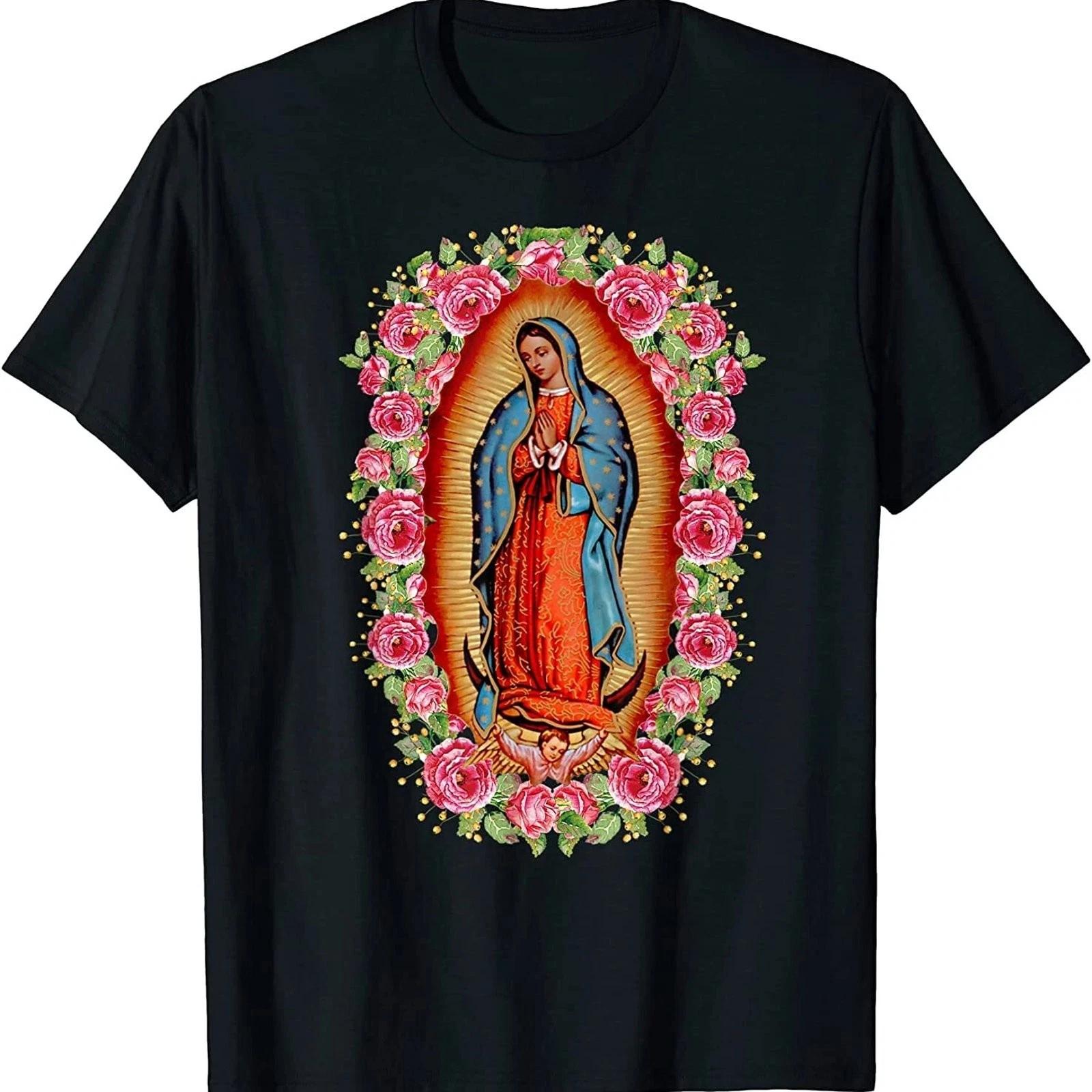 Our Lady Virgen De Guadalupe Virgin Mary Graphic Tee Mens Vintage L
