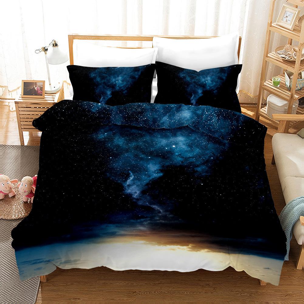 Doomsday Duvet Cover Statue of Liberty Eiffel Tower Bedding Set Polyester World Disaster Theme Comforter Cover for Boy Teen King