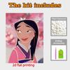 Disney Pearl Painting Mulan Art Kit Adult Beginner Home Wall Decor Special Shape
