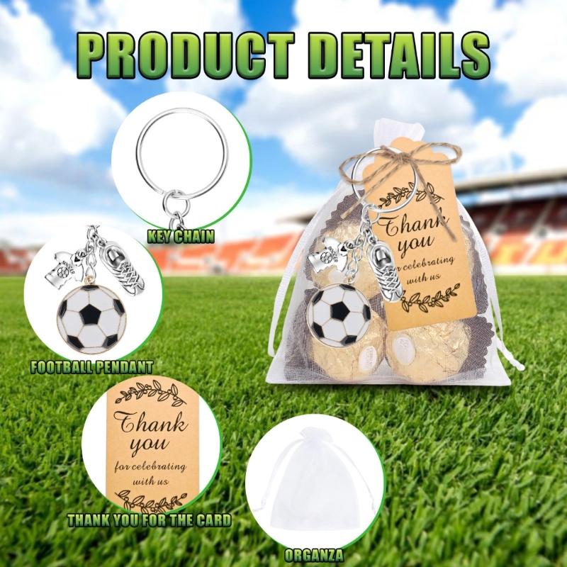 Pack of 10 Football Theme Pendant Keychains Featuring Soccer Cleats and Cloth Designs for Sports Enthusiasts and Daily Use