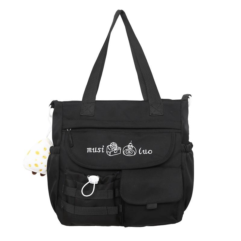 New Korean Version Shoulder Bag Women's Bag Nylon Light Casual Trendy Handbag Large Capacity Student Messenger Bag