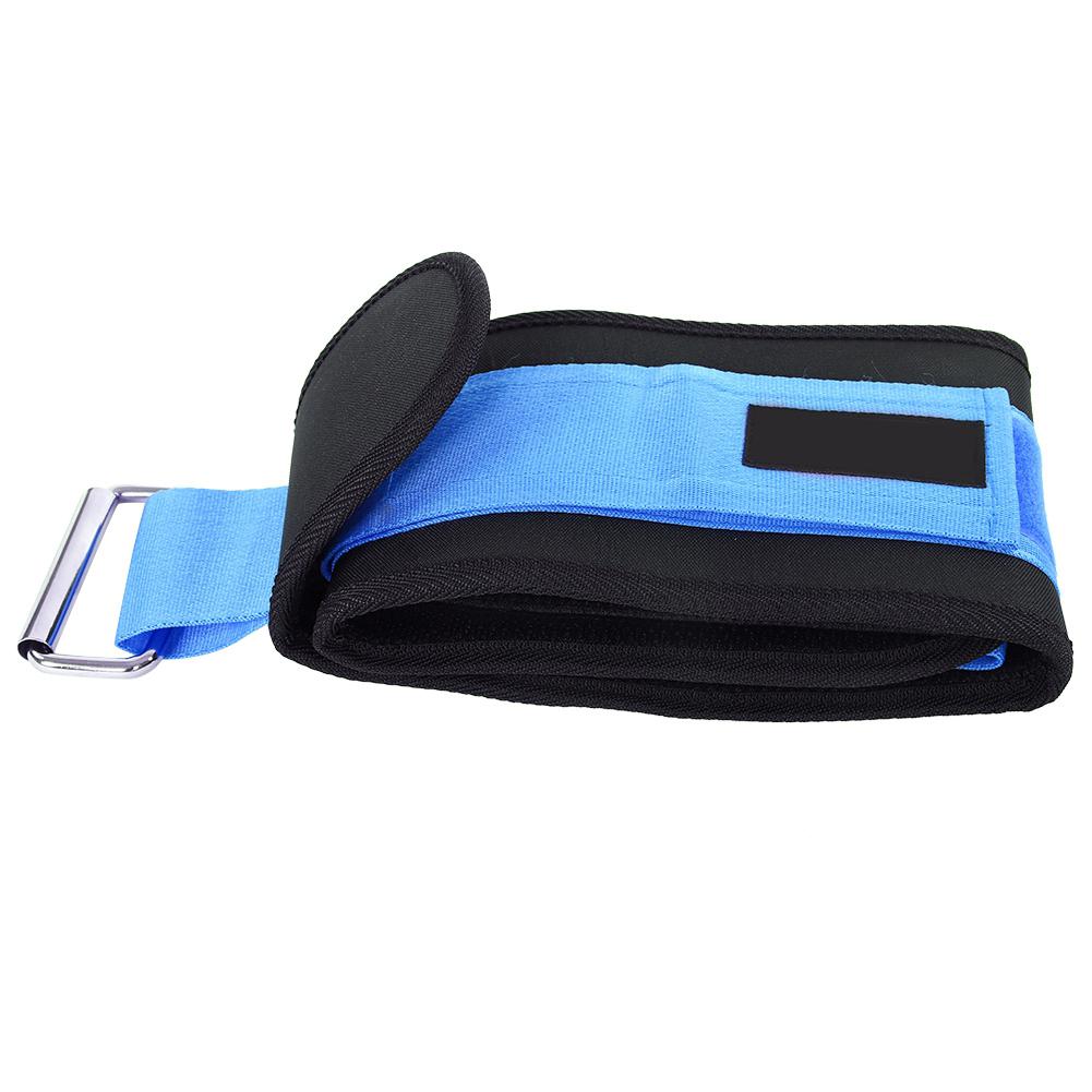 Unisex Weightlifting Waist Supporter Protector Belt Elastic Brace Sports Running Squats Blue XL