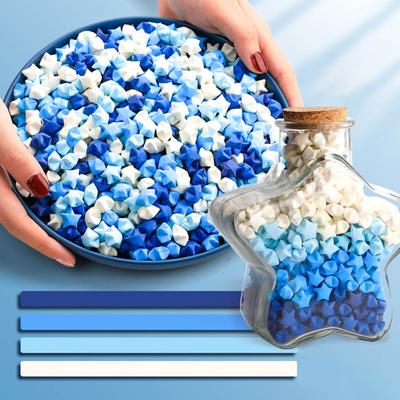 540 ks/sada Origami hviezdicový papier Jednofarebný papier pre domácich majstrov Remeslá Školské vyučovanie Ručná výroba Farebná súprava papierových prúžkov Lucky Star Dekoračná súprava k narodeninám