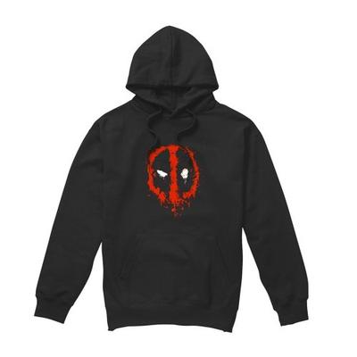 Deadpool Unisex Adult Painted Logo Hoodie