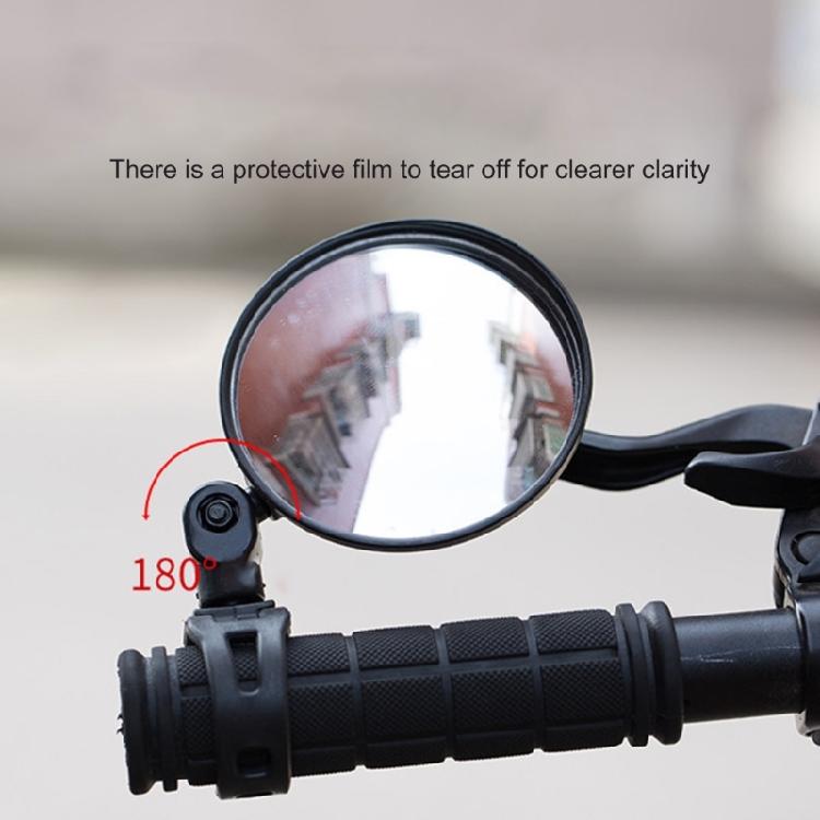 Bicycles Rearview Mirror Electric Bike Rear View Mirror 180 Degree Adjustable Handlebar Mirror Easy to Install