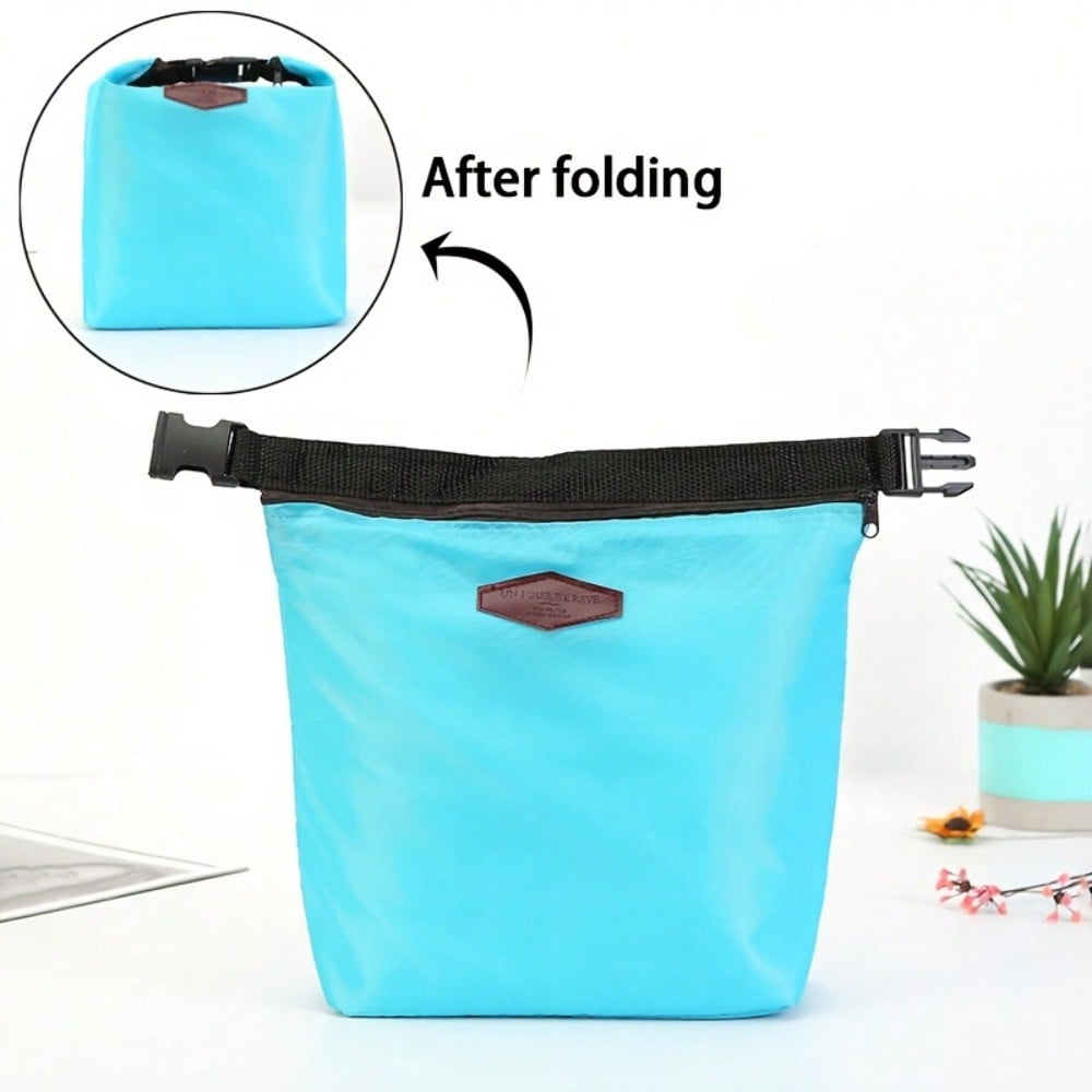 Fashionable Insulated Bags, Lunch Bags, Foldable Bento Bags, Thickened Aluminum Foil, Ice Preservation And Freshness Bags, Outdoor Picnic Bags